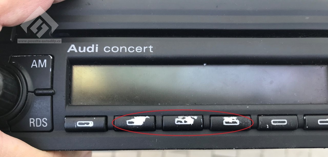Autoradio stereo CD CONCERT 8P0035186 Grundig Audi A3