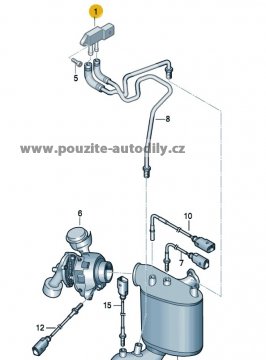 Čidlo odchylky tlaku Audi 059906051C, Bosch 0281006082