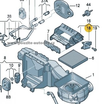 Motorek nastavovací 5Q0907511L tlaková klapka Audi