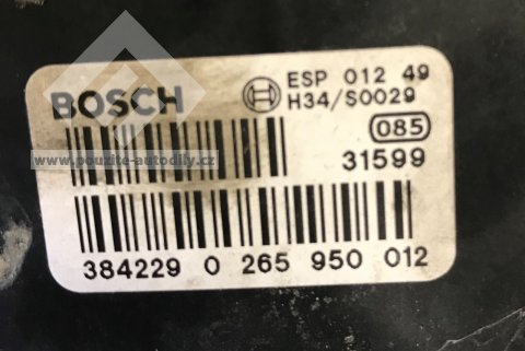 8E0614517A Bosch 0265225045, 0265950012 ABS, ESP Audi A4 B6