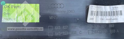 8X3827933 Spoiler pro páté dveře Audi A1 8X