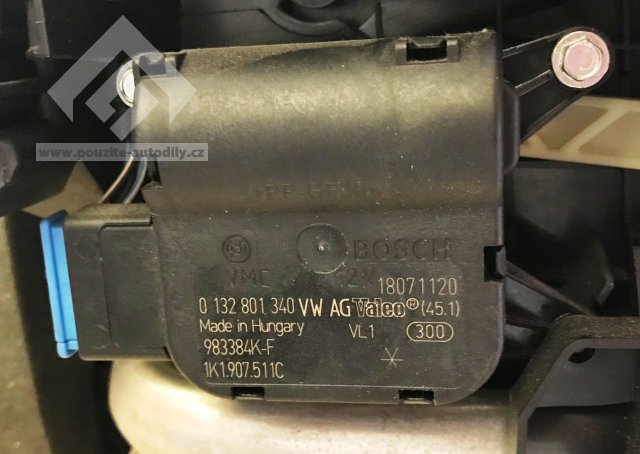 Servomotor 1K1907511C nastavení klapky ovládání teploty Audi