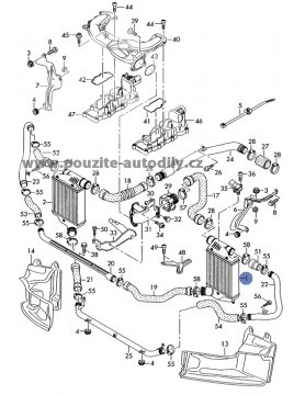 Chladič nasavaného vzduchu, Intercooler A6 C6 4F0145805E