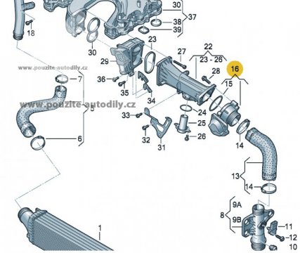 Škrtící klapka VDO, originál Audi 059145950AF