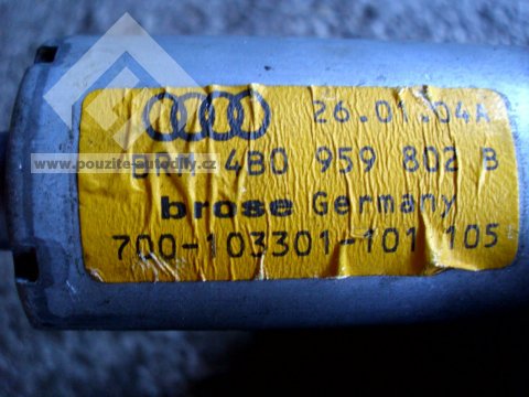 Motor stahování okna vpravo vzadu Audi A6 98-05, 4B0959802B