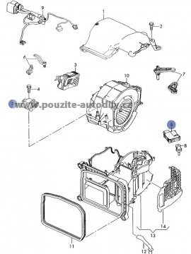 Servomotorek nastavovací Audi A6 4F, R8, 4F0820511A