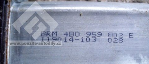 Motor spouštění okna spolujezdce Audi A6 C5 98-05 4B0959802E