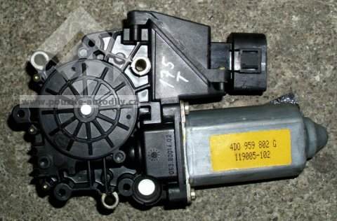 Motor spouštění oken vpředu vpravo Audi A8 94-03, 4D0959802G