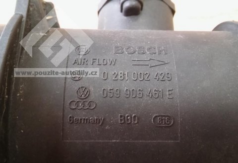 Měřič hmotnosti vzduchu, originál Audi A4, A6, A8 059906461E