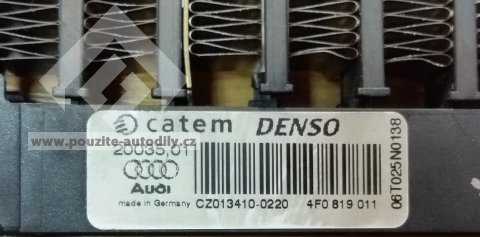 Radiátor přídavného topení Audi A6 C6, 4F0819011