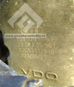 Saci potrubi, ovládač klapek, Audi A6, A8, Q7, 059129711AG