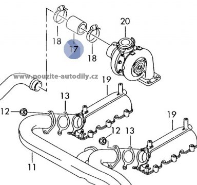 Hadice tlaková 1H0145834E, Audi A4 8D 8E, A6 C5, A8 4D