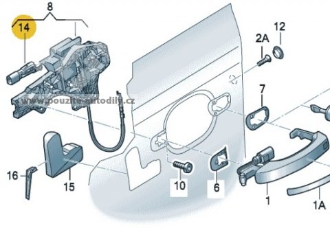 Mikrospínač 8H0959985B Audi A8, Q7