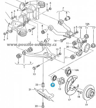 Dvojite radialne axialni ložisko 4D0407625E Audi A6, A8