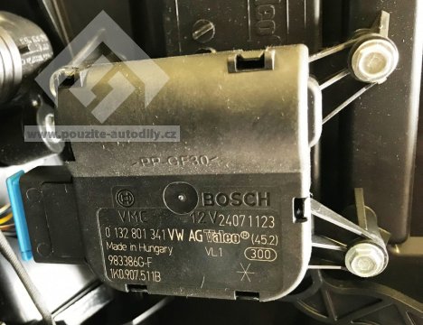 Servomotor 1K0907511B nastavení klapky ovládaní teploty Audi