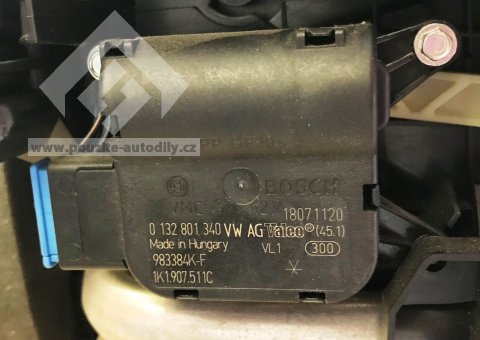 Servomotor 1K1907511C nastavení klapky ovládání teploty Audi