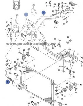 Trubka klimatizace 4Z7260710A Audi A6 C5 allroad