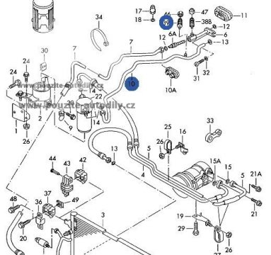 Trubka klimatizace 4B1260740E Audi A6 C5 / A6 Allroad