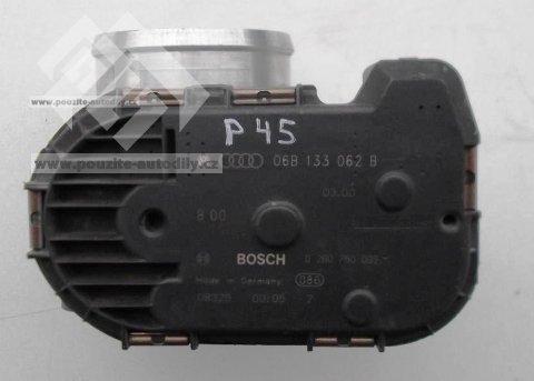 Škrtící klapka 06B133062B, 06B133062M Bosch Audi A6, A4