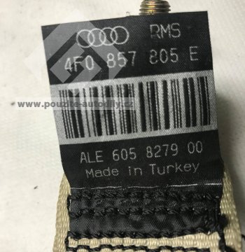 Pás bezpečnostní vzadu vlevo, vpravo 4F0857805E Audi A6 C6