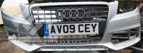 Nárazník přední 8K0807437, 8K0807105 + maska Audi A4 B8