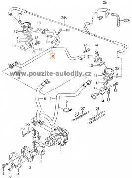 Spojovaci trubka Audi 078131831N