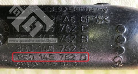 Trubka tlaková Audi A4 8E, A6 C5, 8E0145762D, 8E0145840