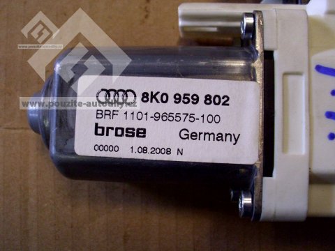 Motor stahování oken 8K0959802 vpředu vpravo Audi