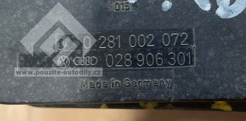 028906301, Bosch 0281002072 Měřič hmotnosti vzduchu 1.9TDi Audi 80 B4