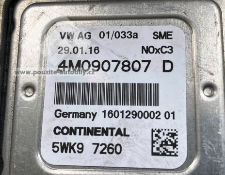 4M0907807D Snímač NOx, Audi Q7 4M 3.0TDi