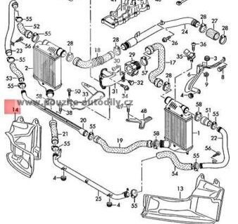 4F0145334 Vedení vzduchu pro intercooler Audi A6 4F