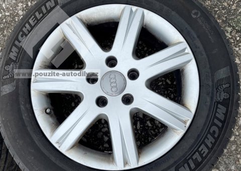 Alu kola 4L0071498F 8Z8 7.5Jx18 ET53 + pneu Michelin Pilot Sport 4SUV 255/55 R18 109Y, Audi Q7 4L