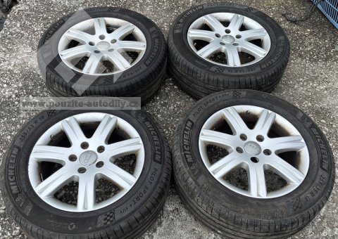 Alu kola 4L0071498F 8Z8 7.5Jx18 ET53 + pneu Michelin Pilot Sport 4SUV 255/55 R18 109Y, Audi Q7 4L