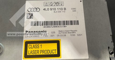 4L0910110B / 4L0035110 měnič CD PANASONIC na 6 disků Audi Q7 4L