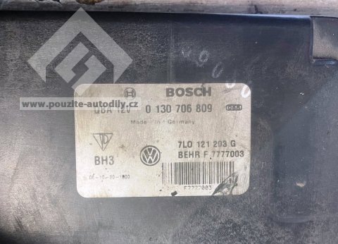 7L0121203G, Bosch 0 130 706 809 Věnec ventilátoru dvojitý + ventilátory Audi Q7 4L 3.0TDi
