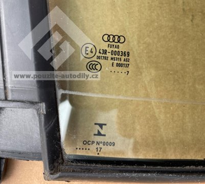 81A845213B Sklo zadních levých dveří, pevné Audi Q2 GA 06.16-