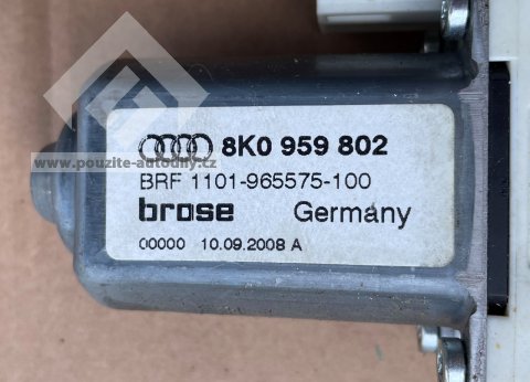 8K0959802 Motor stahování oken vpředu vpravo Audi, Škoda, VW, Seat