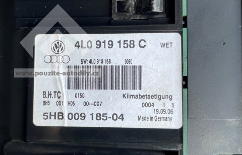 4L0919158C Ovládací panel klimatizace Audi Q7 4L