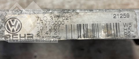 Chladič oleje, aut. převodovka 7L0317021 / 7L0317019B Audi Q7 4L