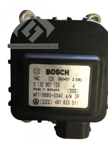 Servomotorek nastavovací Audi A6 98-05, klapka pro ovládání teploty 4B1820511, Bosch 0132801126