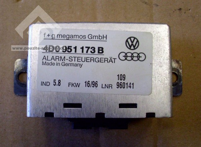Řídící jednotka pro hlásič pohybu Audi A8 D2 94-99 4D0951173