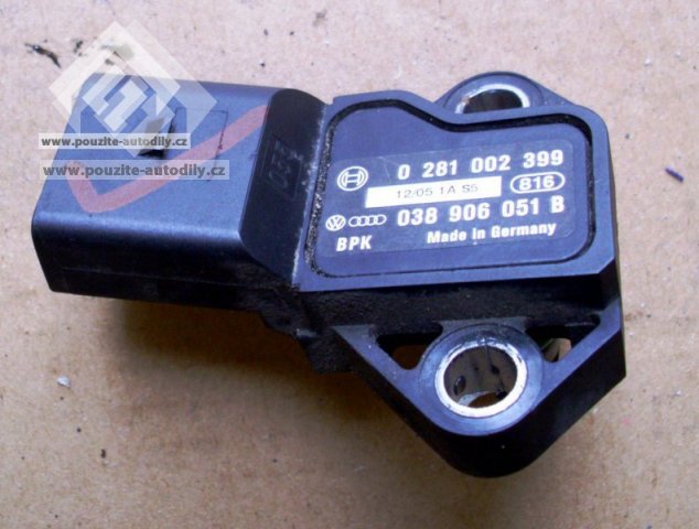 Čidlo tlaku nasávaného vzduchu Audi, originál 038906051B